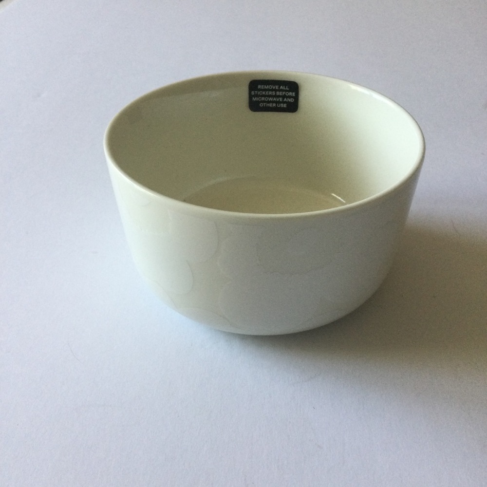 MARIMEKKO OIVA UNIKKO WHITE POPPY BOWL NEW